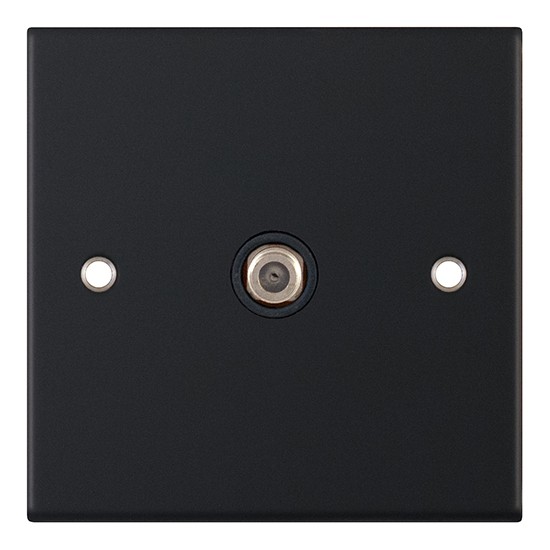 LGA Selectric DSL11-35 Matt Black F Type Satellite Socket