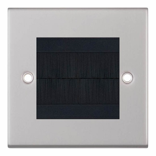 LGA 5M-BR Selectric Satin Chrome Media Brush Plate
