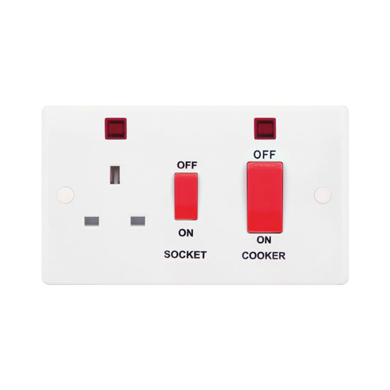 LGA Selectric SSL533 45A Cooker Control Unit with 13A Switched Socket with Neons