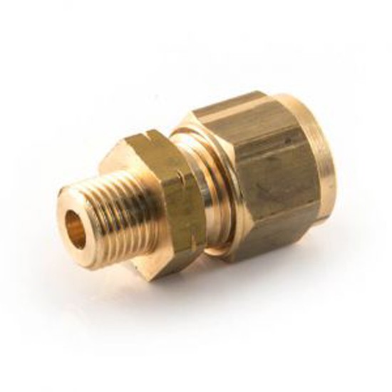 Intergas 6658 LPG Straight Coupling - 6mm Compression x 1/4" BSP