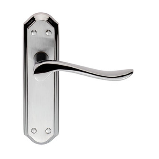 Carlisle Lytham Dual Chrome Lever Latch on Backplate