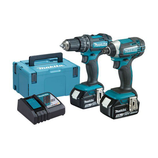 Makita DLX2131TJ DHP482 Combi Drill/DTD152 Impact Driver 2x5AH Batteries & Charger