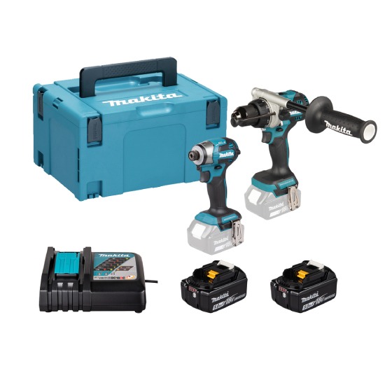 Makita DLX2549TJ LXT Brushless Twin Kit inc. 2 x 5Ah Batteries & DC18RC Charger