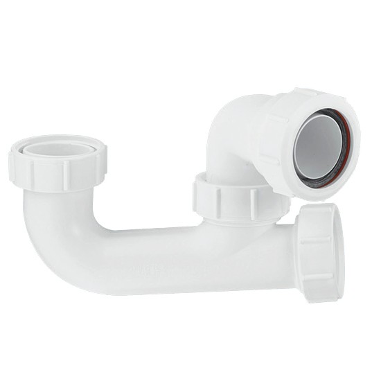 McAlpine 370SM10 Flat Base Bath Trap - 1.5" BSP x 50mm Compression