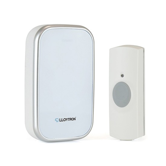 Lloytron B7031WH MIP3 White Portable Door Chime Kit