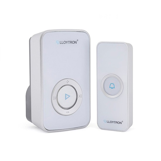 Lloytron B7531WH MIP3 32 Melody White Plugin Premium Door Chime Kit