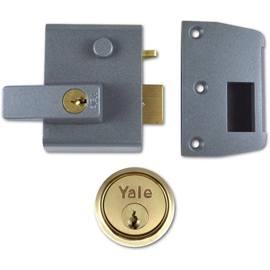 Yale P2-DMG-PB-40 Rim Lock - Dark Grey