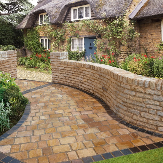 Pavestone Cottage Walling - 215 x 100 x 40/70mm (5m² Pack)