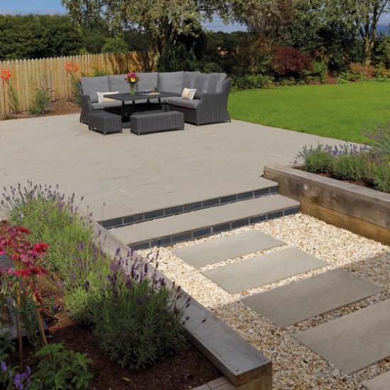 Pavestone Evo Porcelain Paving - 900 x 600 x 16mm - Quartz White