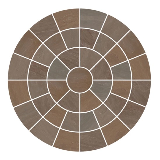 Pavestone Natural Stone Circle - Raj Blend