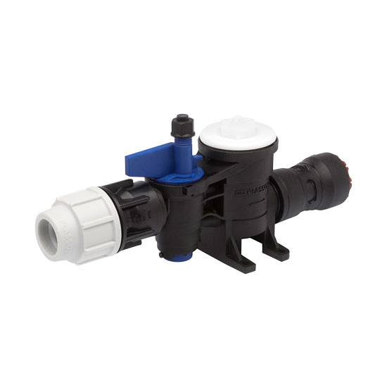 Plasson Water Meter Adaptor Kit 25mm x 15mm with Drain Off