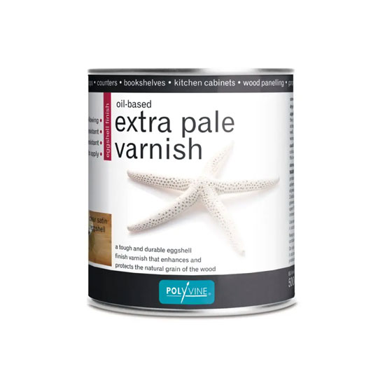 Polyvine Extra Pale Oil Based Eggshell Finish Interior Varnish