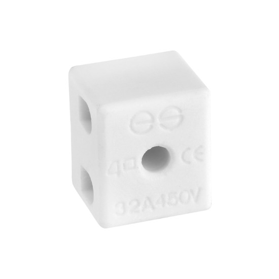 Pre-Pack JG031 5A Porcelain Terminal Block