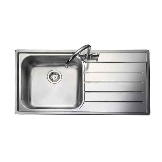 Rangemaster OL9851R Right Hand Drainer Leisure Oakland Stainless Steel Sink