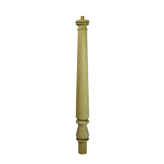 Richard Burbidge Trademark White Oak Tulip Volute Newel Turning