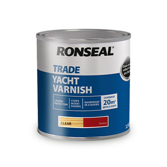 Ronseal Trade Yacht Varnish Clear Gloss