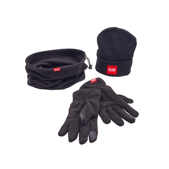 Scan Gloves Neck Winter Essentials Workwear - 3 Piece Pack