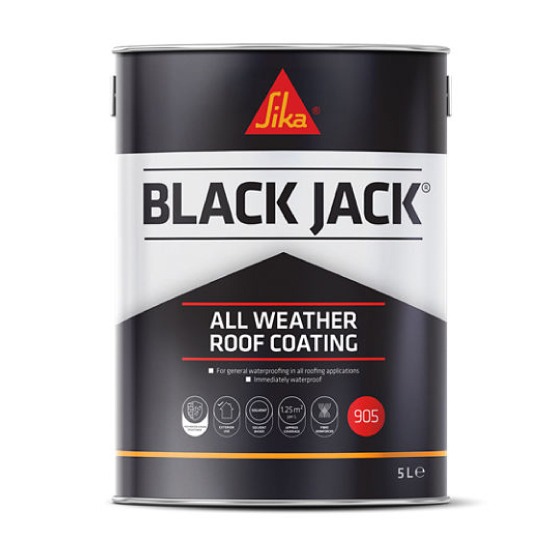 Sika Black Jack 905 All Weather Roof Coating - 5 Litres
