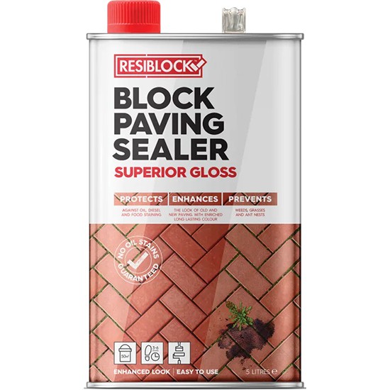 Sika 116918 Resiblock 5 Litre Superior Paving Sealer Gloss