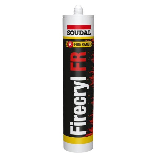 Soudal Firecryl FR Fire Resistant Acrylic Sealant - 310ml