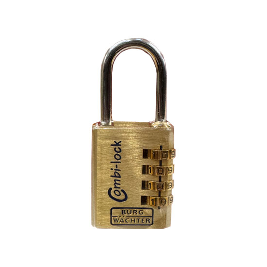 Sterling 80-40-M-SB Brass Body 4 Dial 40mm Combination Padlock