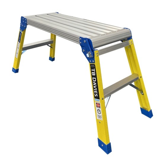 TB Davies 1220-032 GRP 500mm High Hop-Up Work Platform - 760 x 300mm