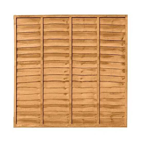 Timber Garden Waney Lap Fence Panel - 6 Foot Wide