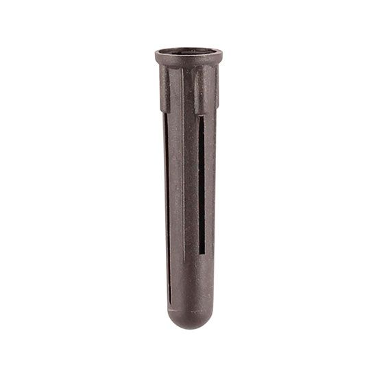 Timco Budget Brown Plastic Wall Plug Box of 100