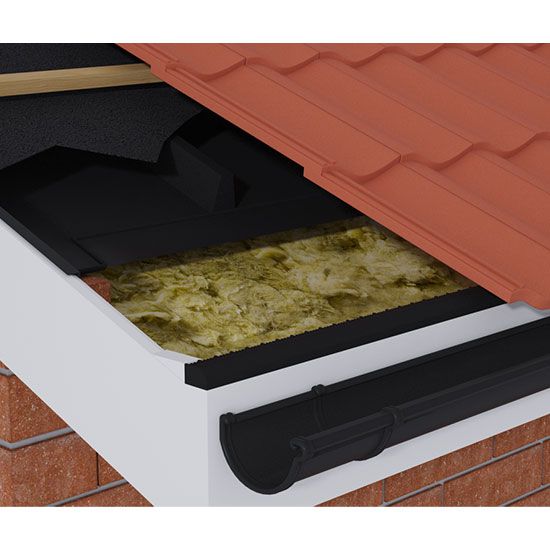 Timloc OF/2 1mtr long Over Fascia Vent - Black