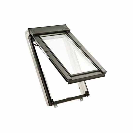 Keylite WFTH02HT Top Hung Access Roof Window - 550 x 980mm White Polyurethane Paint