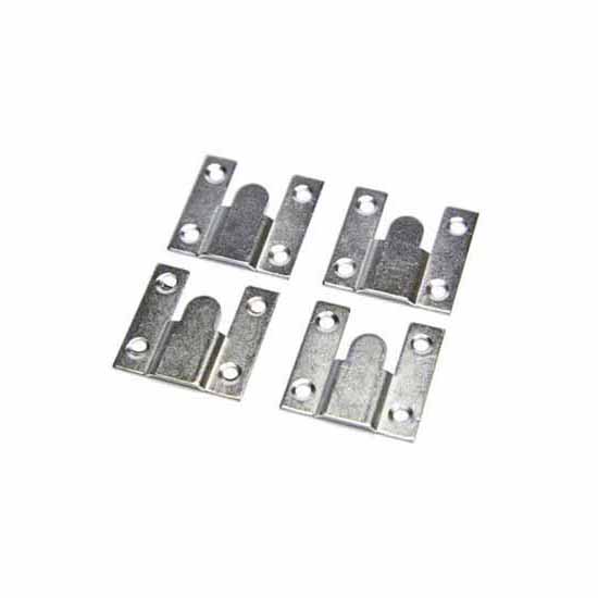 Select 003157N Zinc Plated Flush Mount 4 Pack - 35 x 35mm 