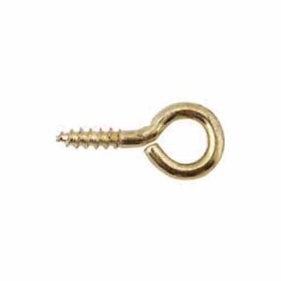 Select 015679N Electro Brass Screw Eyes - Pack of 10