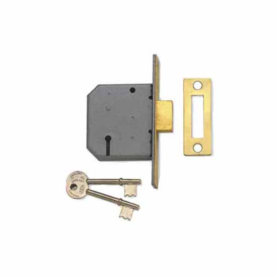 Union JP2177 Satin Chrome 3 Lever 2.5" Mortice Deadlock
