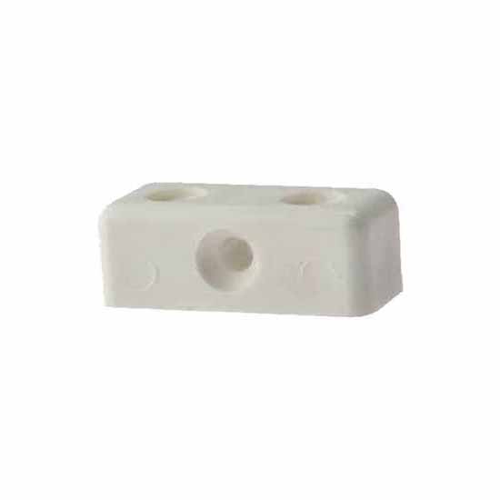 Hafele White No Screw Half Modesty Block