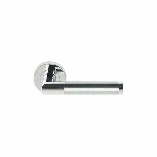 Dale Hardware DH003675-SMT-INT Athena Lever On Rose Polished Chrome Passage Set