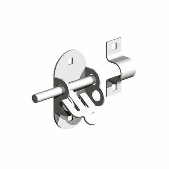 Gatemate Electro Galvanised Oval Padbolt 4" 514 100 2