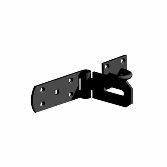 Gatemate Epoxy Black Heavy Hasp & Staple 535 200 3