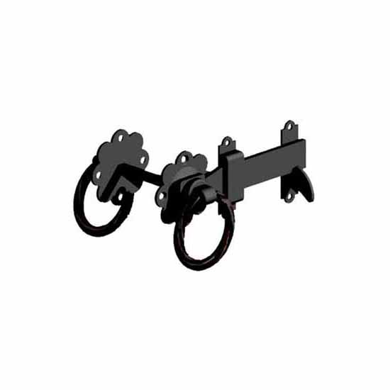 Gatemate Epoxy Black Twisted Ring Latch 6" 524 150 3