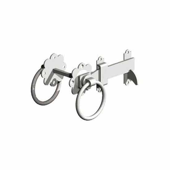 Gatemate Galvanised Plain Ring Gate Latch 7" 525 175 1