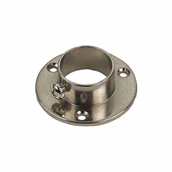 Rothley Q527BN Brushed Nickel 25mm End Socket with Grub Screw - Pack of 2