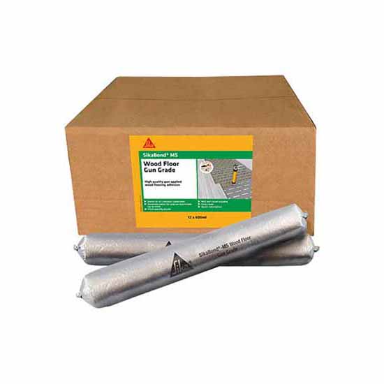 SikaBond MS Wood Floor Adhesive Gun Grade 600ml FPSKBDMSFL6