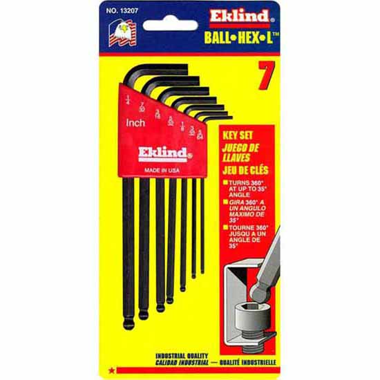 Eklind REK13207 A/F Ball-Hex-L Key 7 Piece Set