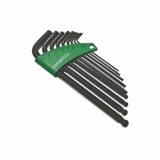 Faithfull FAIHKS9AFLB 9 Piece Imperial Ball End Hex Key Set 