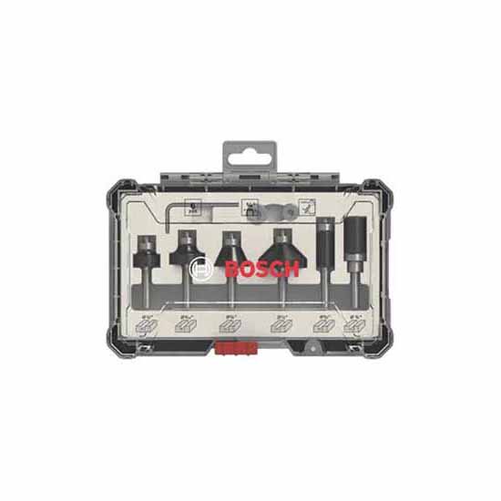 Bosch 2607017470 6 Piece Trim & Edging 1/4” Router Bit Set