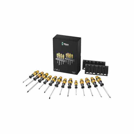 Wera 133285 Kraftform Plus 13pc "Big Pack" Chisel Driver Set