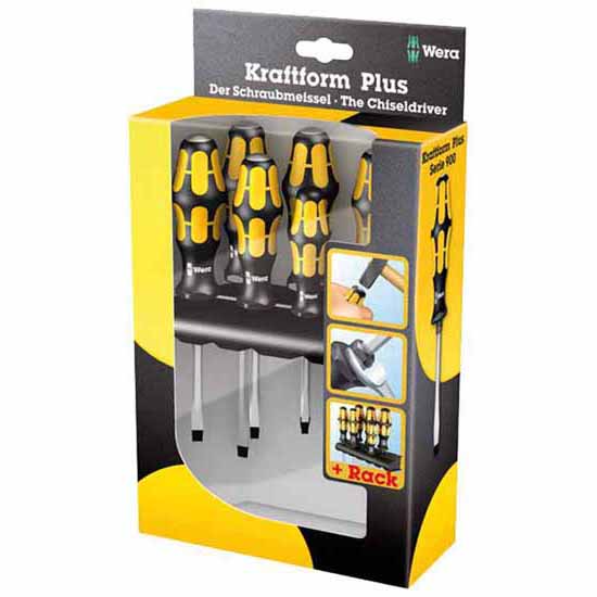 Wera 018287 6 Piece Kraftform Plus 900 Chisel Driver Set