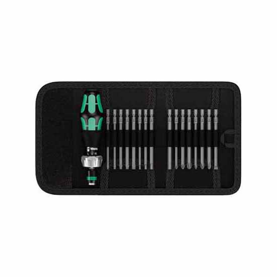 Wera 051040 Kraftform 60 17-Piece Interchangable Ratchet Screwdriver Set