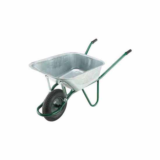 Walsall IGVP 120 Litre Invincible Galvanised  Wheelbarrow - Pneumatic Tyre
