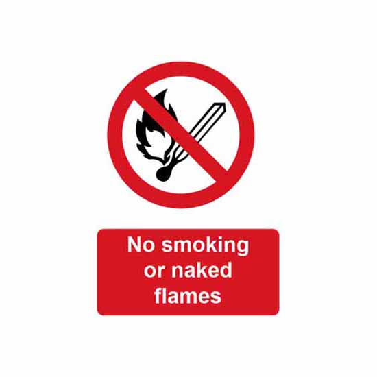 'No Smoking or Naked Flames' (0555)