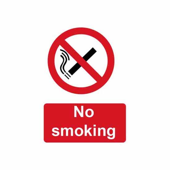 No Smoking - Medium - PVC